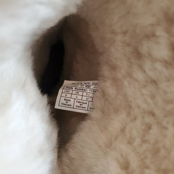 Koolaburra by Ugg Tan Suede‎ Andrah 1105791 Tall Bow Fur Lined High Boot Women 6 - Picture 8 of 8